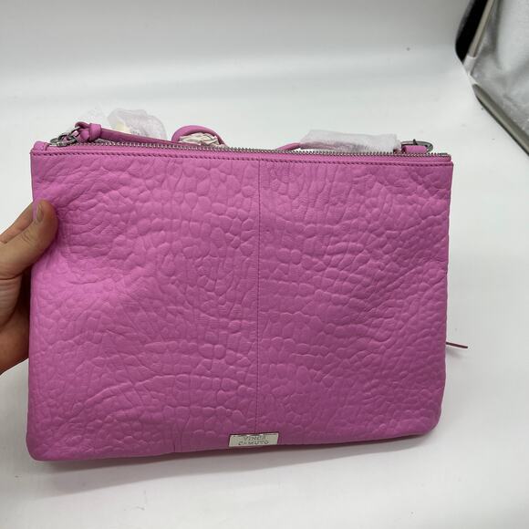 Vince Camuto Leather Livy Shoulder Bag Arresting Pink - Picture 11 of 16
